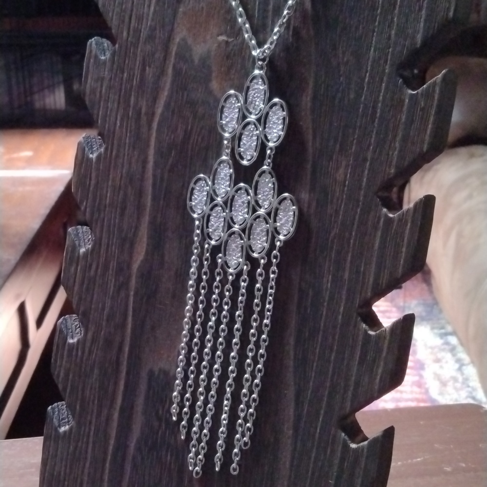 Silver Waterfall Necklace